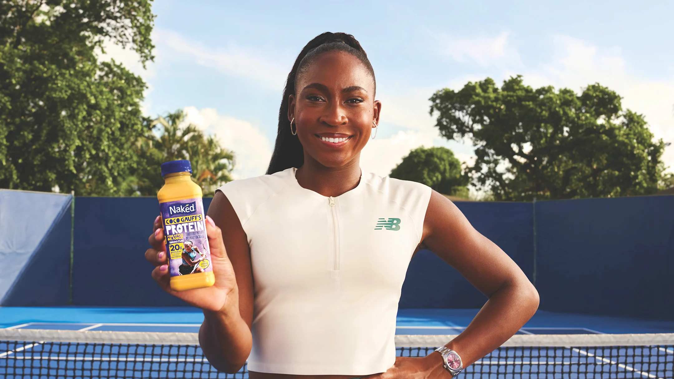 Coco Gauff Serves Up First Naked®Signature Smoothie
